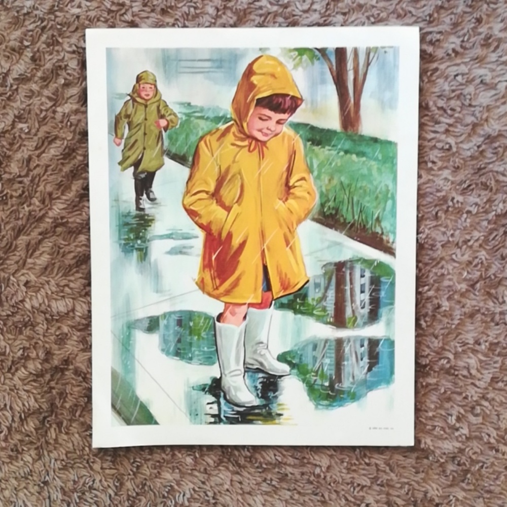 VTG•  60's 70’s children’s poster school room art
